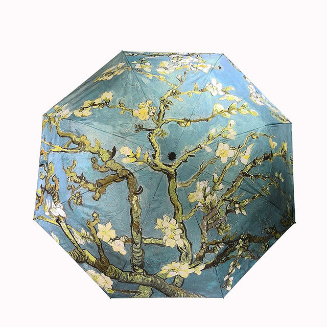 like rain chinese art sakura umbrellas female folding umbrella rain women windproof high quality anti-uv sun parasol