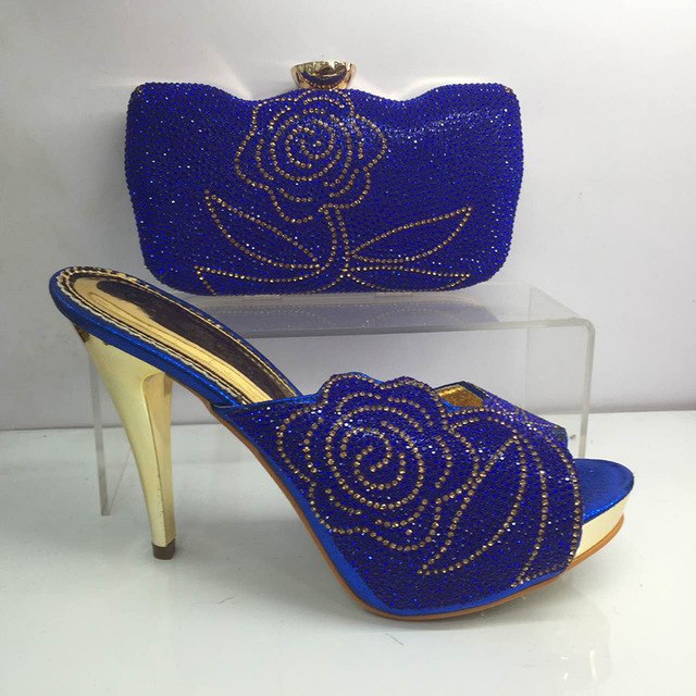 women shoes and bag to match for parties high quality