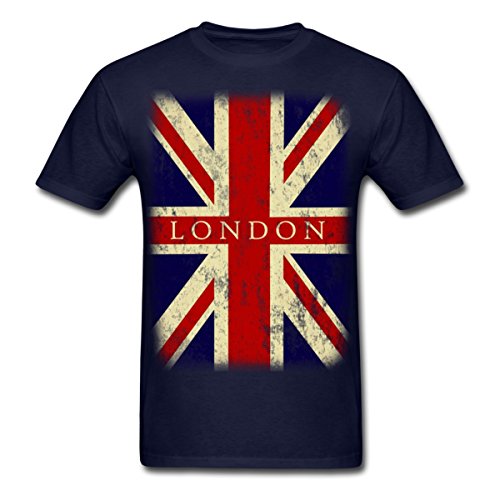 vintage uk london flag men's t-shirt cotton low price top tee for teen boys cheap price 100 % cotton tee shirts basic models