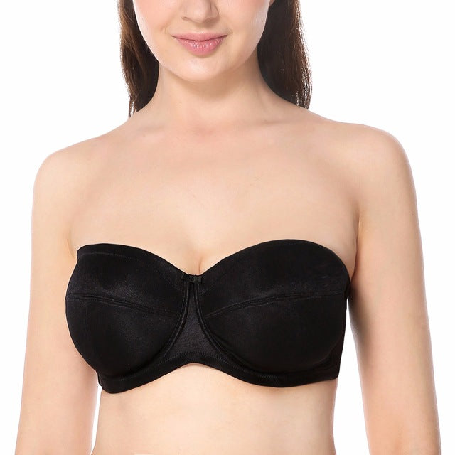 women's underwire no padding ultra support convertible strapless bra