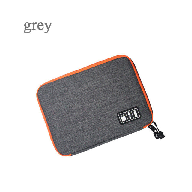 yesello waterproof ipad organizer usb data cable earphone wire pen power bank travel accessories case digital gadget devices bag