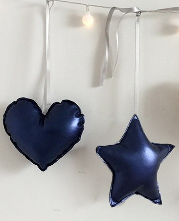 14cm kawaii gold/pink/silver heart shape pillow soft star stuffed toy baby dolls gift deep blue