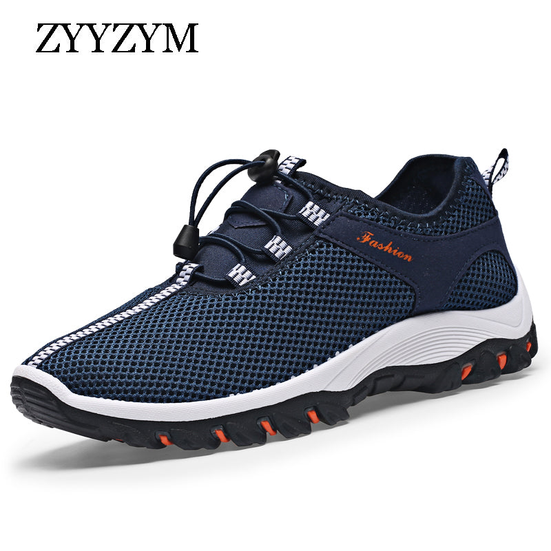 zyyzym spring summer casual shoes for men new arrival ventilation fashion sneakers outdoors tourism men shoes