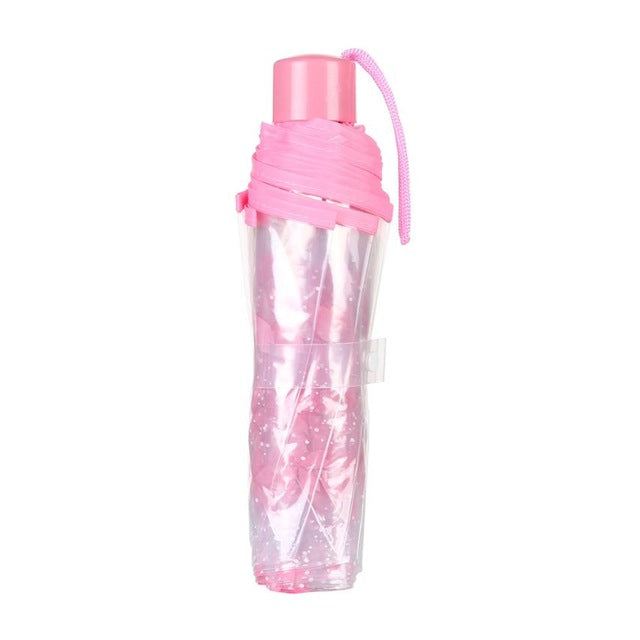 transparent clear umbrella cherry blossom mushroom apollo sakura 3 fold umbrella paraguas plegable transparente