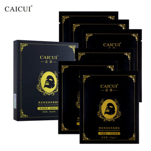 5pcs/lot caicui black beans plant collagen crystal mask activated carbon facial mask oil control moisturizin skin care