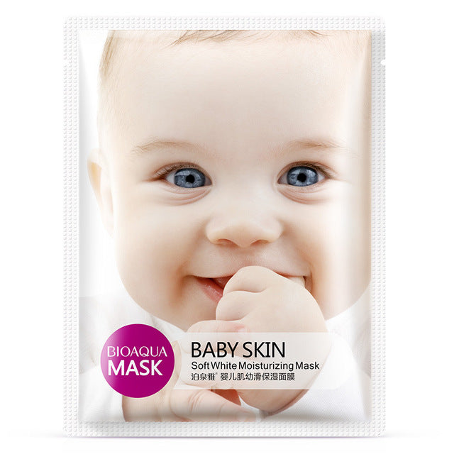 bioaqua 5pcs /set baby skin facial mask smooth moisturizing whitening wrapped mask oil control mask skin care purple
