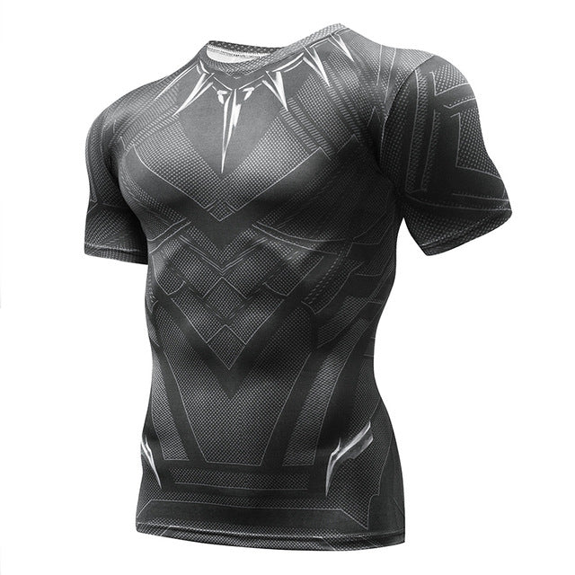 marvel superhero compression shirt men women cycling base layers bicycle short sleeve shirt highly breathbale underwear jersey