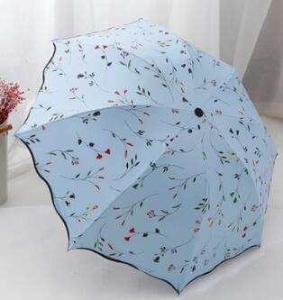 flower women's umbrella folding wind resistant summer sun umbrella parasol uv protection flower women's umbrella as pic 4