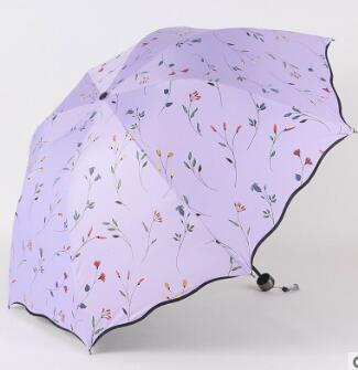 flower women's umbrella folding wind resistant summer sun umbrella parasol uv protection flower women's umbrella as pic