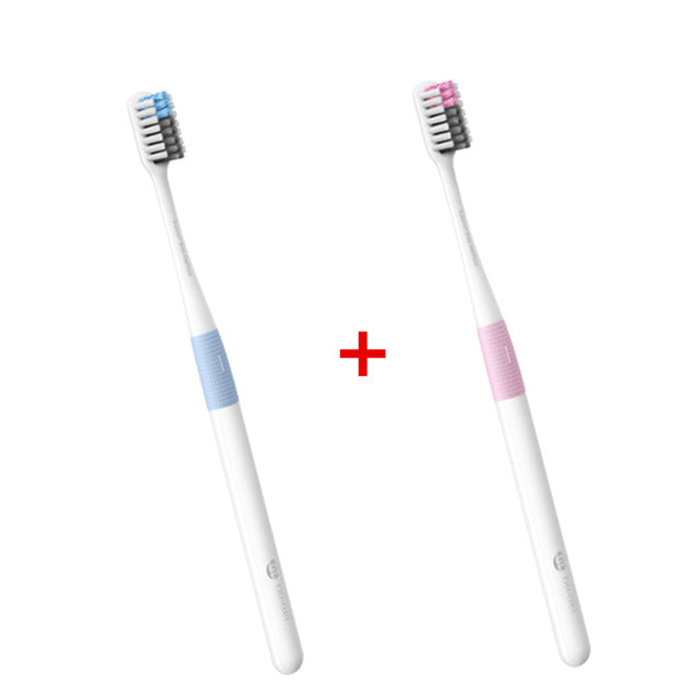 xiaomi doctor b toothbrushs bass method sandwish-bedded brush wire soft-bristle toothbrushs for xiaomi smart home blue add pink