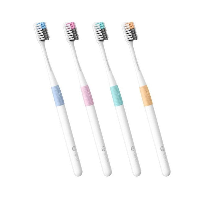xiaomi doctor b toothbrushs bass method sandwish-bedded brush wire soft-bristle toothbrushs for xiaomi smart home 4 color