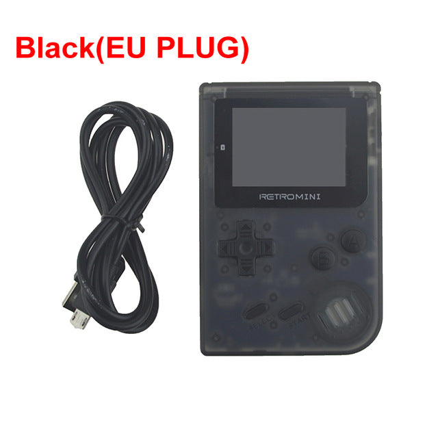 mini handheld game players retro game console 32 bit portable built-in 40 classic games with standard 3.5mm earphone black eu plug