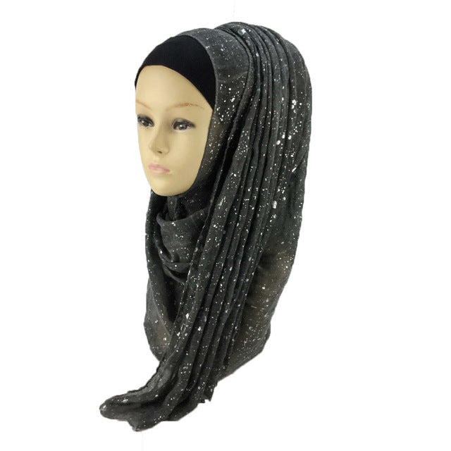 new muslim bronzing viscose fashion muslim scarf muslim hijab scarf islamic muslim headscarf color 7