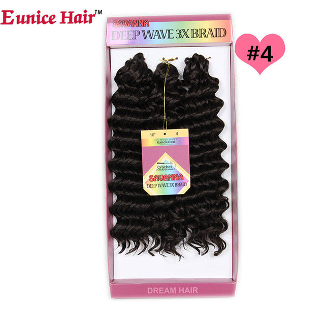 ombre burgundy/30 hair synthetic kinky curly crochet braids 10inch natural soft 3x eunice braiding hair extension 3 pieces/lot #27 / 10inches