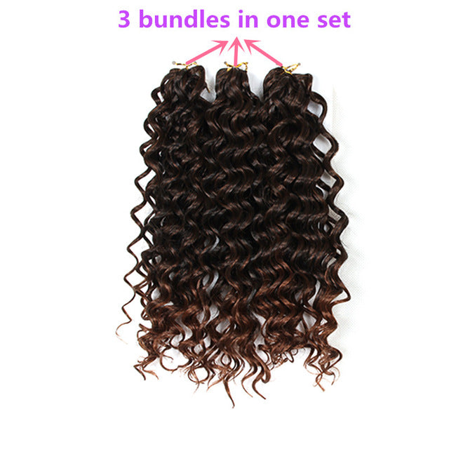 ombre burgundy/30 hair synthetic kinky curly crochet braids 10inch natural soft 3x eunice braiding hair extension 3 pieces/lot #30 / 10inches