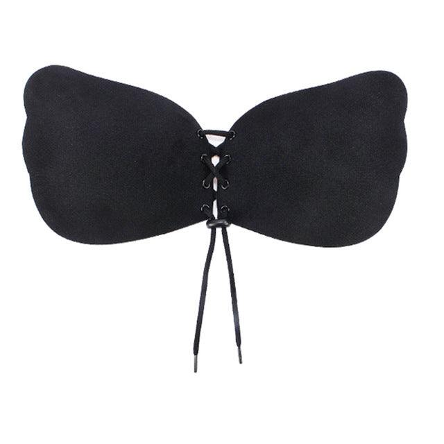 iado invisible bra super push up seamless self-adhesive sticky wedding party strapless bras for women wings brassiere underwear