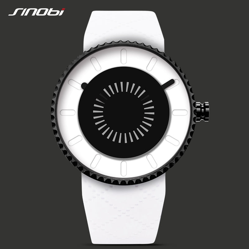 modern creative watch men women sport fashion unique gear design case waterproof health silicone band quartz watches