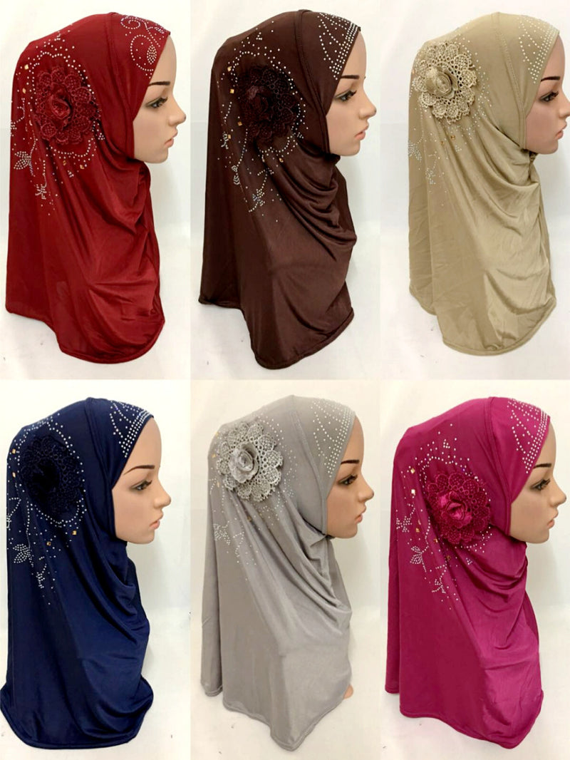 islamic ladies head scarf headwear muslim hijab inner cap wrap shawl scarf ramadan arab amira headscarf