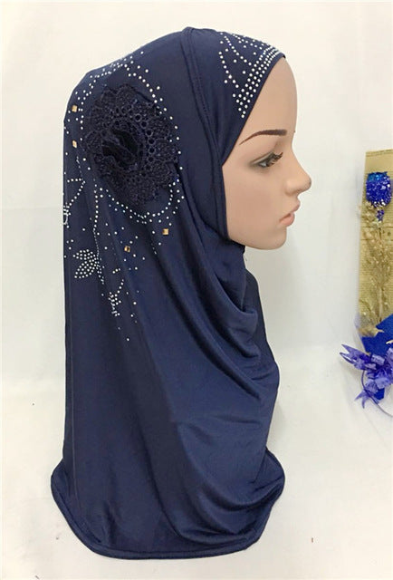 islamic ladies head scarf headwear muslim hijab inner cap wrap shawl scarf ramadan arab amira headscarf 07 navy