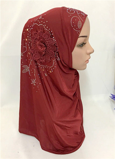 islamic ladies head scarf headwear muslim hijab inner cap wrap shawl scarf ramadan arab amira headscarf 04 wine red