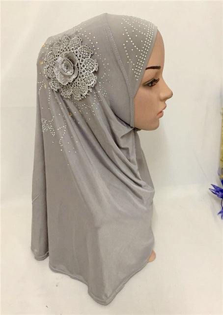 islamic ladies head scarf headwear muslim hijab inner cap wrap shawl scarf ramadan arab amira headscarf 11 gray