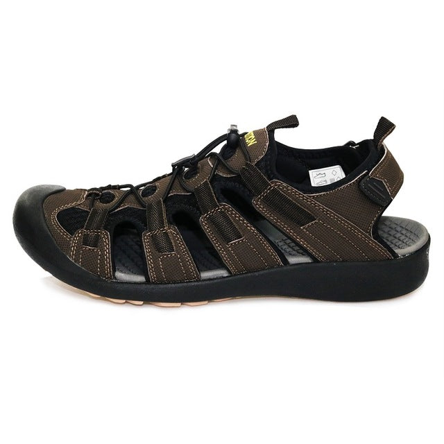 grition summer men outdoor sandals hiking trekking shoes sandals quick dry protective toecap sport walking shoes