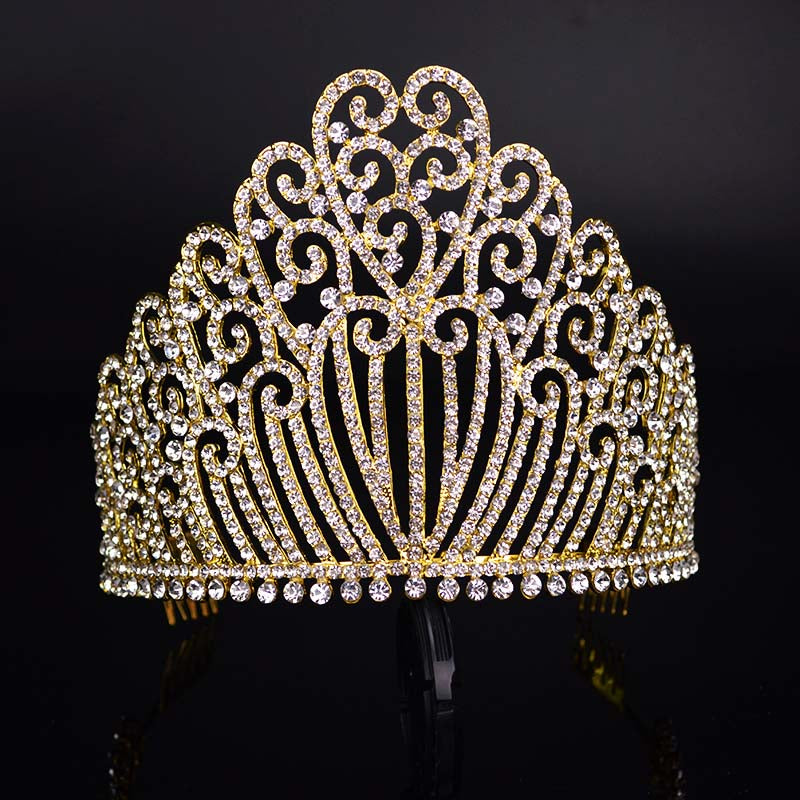 new sparkling crystal tiara luxury wedding headdress