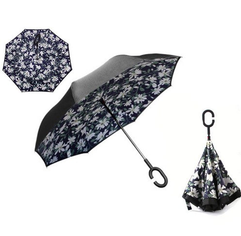 c handle windproof reverse folding umbrella women/female rain/sun  car inverted guarda-chuva high quality self stand parapluie 3