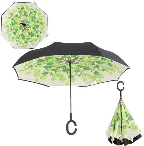 c handle windproof reverse folding umbrella women/female rain/sun  car inverted guarda-chuva high quality self stand parapluie 5