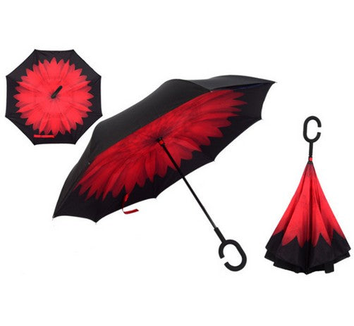 c handle windproof reverse folding umbrella women/female rain/sun  car inverted guarda-chuva high quality self stand parapluie 11