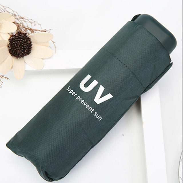 uv protection umbrella sunny and rainy umbrella folding & mini pockets umbrella black umbrella ml