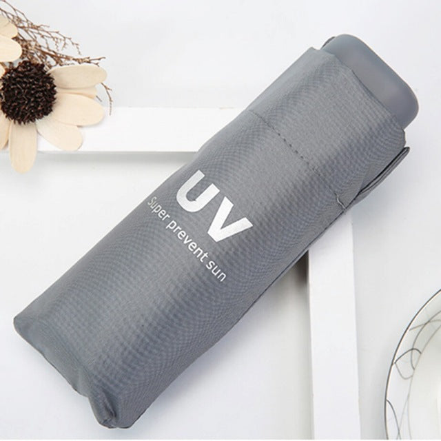 uv protection umbrella sunny and rainy umbrella folding & mini pockets umbrella black umbrella h