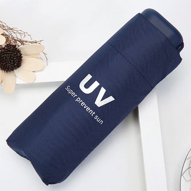 uv protection umbrella sunny and rainy umbrella folding & mini pockets umbrella black umbrella sl