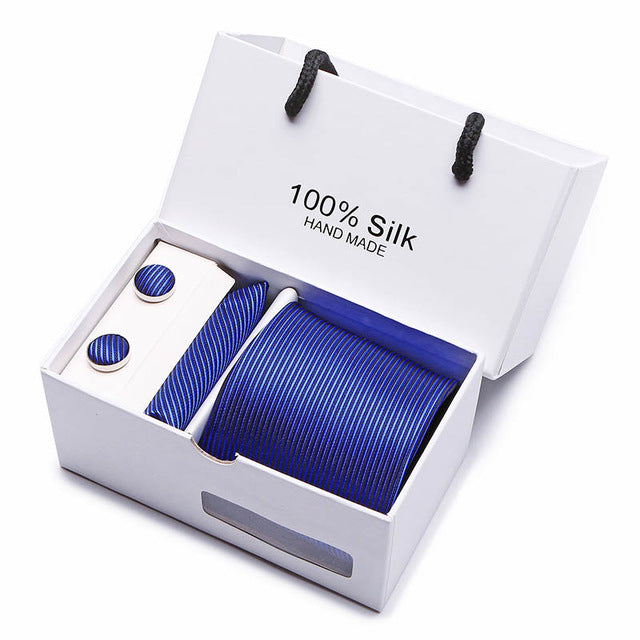gift box 20 styles solid mens skinny ties fashion plain gravata ties jacquard woven silk ties for mens wedding suits cravate sb26