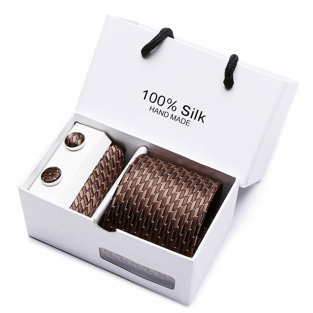 gift box 20 styles solid mens skinny ties fashion plain gravata ties jacquard woven silk ties for mens wedding suits cravate sb34