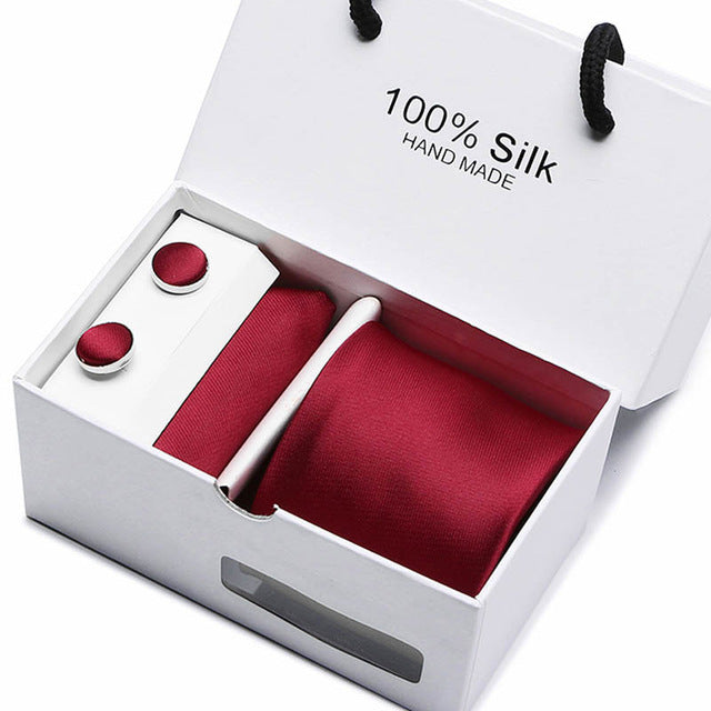 gift box 20 styles solid mens skinny ties fashion plain gravata ties jacquard woven silk ties for mens wedding suits cravate sb14