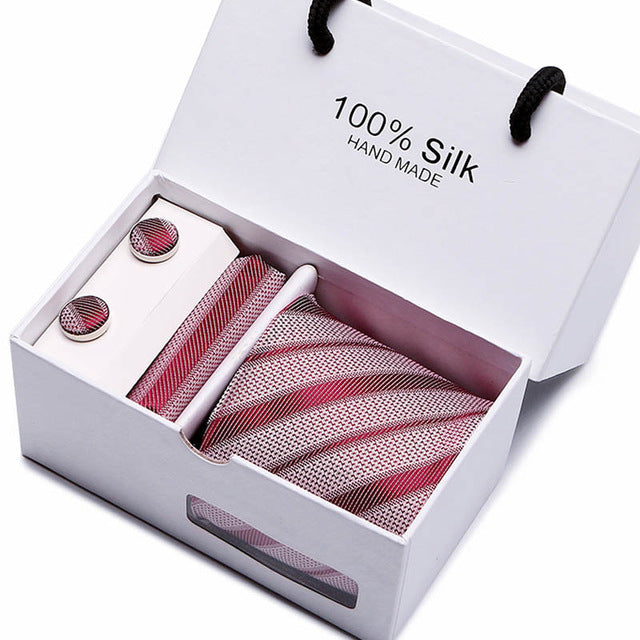gift box 20 styles solid mens skinny ties fashion plain gravata ties jacquard woven silk ties for mens wedding suits cravate sb16