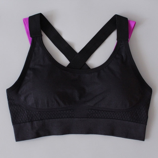 toppick sport shirt women running sport t-shirt gym shirt women stitching color yoga top sports bra top fitness women sport bra