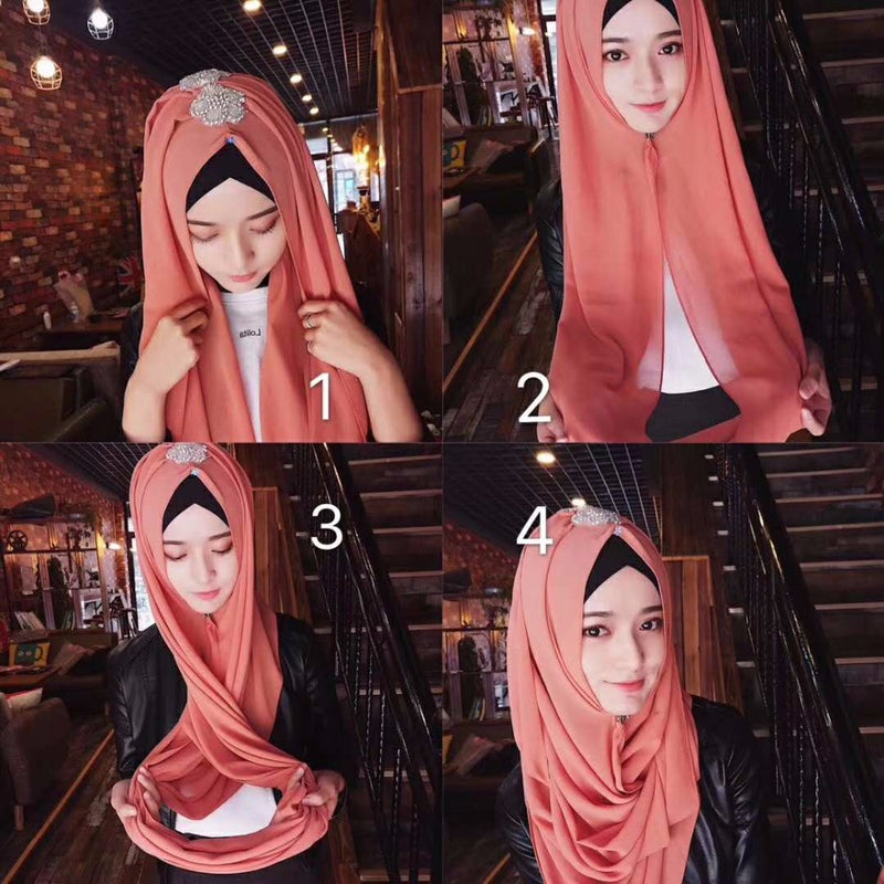 fashion muslim islamic chiffon women girls hijabs