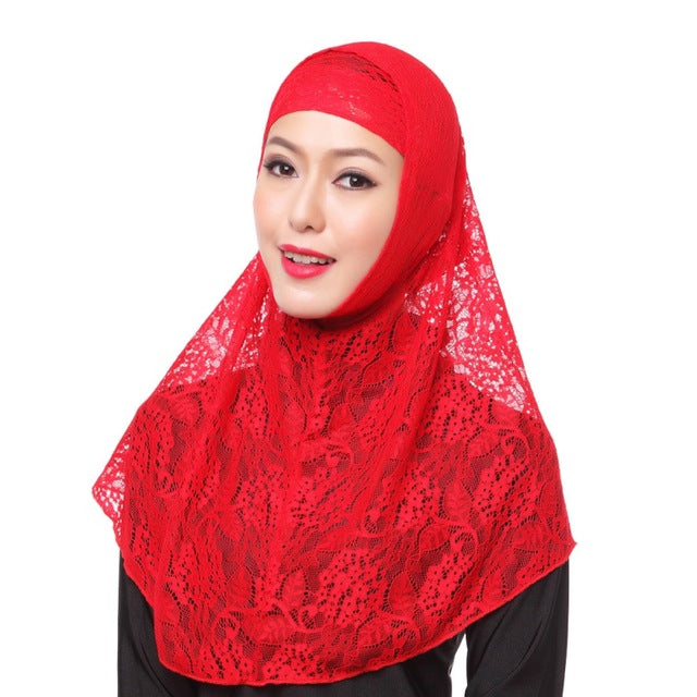 jersey flower scarf shawls 10 colors muslim hijab islamic women hijab muslim lace hollow out hijab plain scarves pure color red