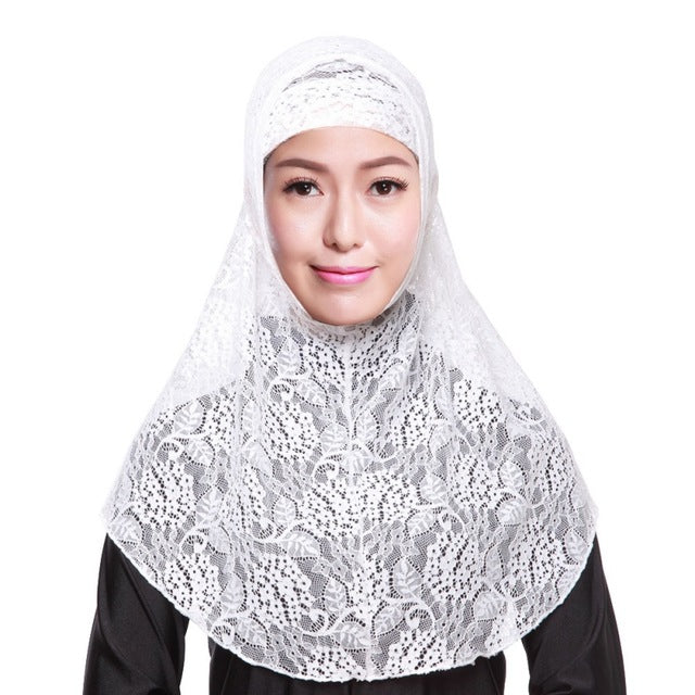 jersey flower scarf shawls 10 colors muslim hijab islamic women hijab muslim lace hollow out hijab plain scarves pure color white