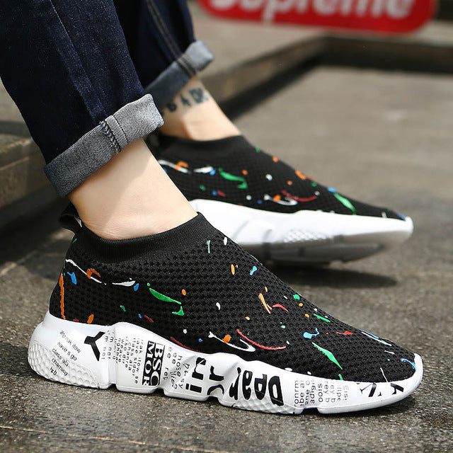 bomkinta new fashion breathable shoes men casual men shoes mesh woven sneakers men camouflage outdoor footwear for male