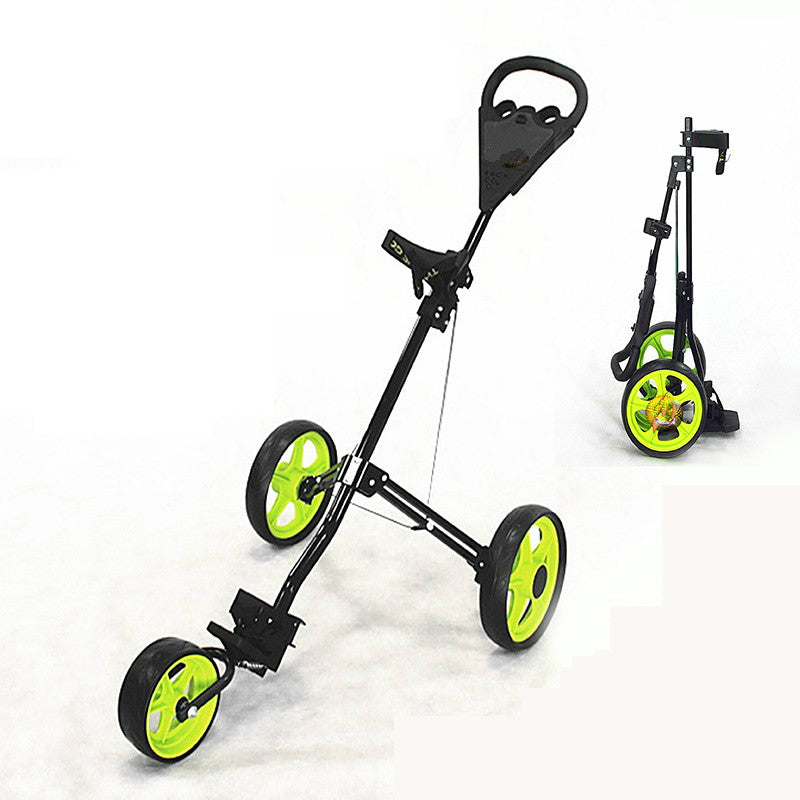 3 wheel golf trolley foldable design al-alloy material golf bag carrier