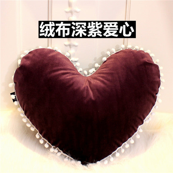 candy purple italian velvet luxury model room decor pillows princess room cushion cute edge