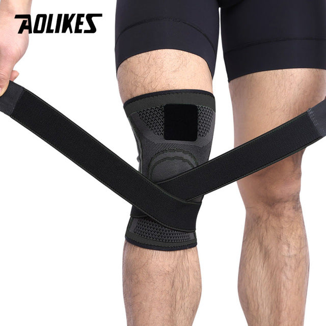 1pcs knee support professional protective sports knee pad breathable bandage knee brace basketball tennis cycling