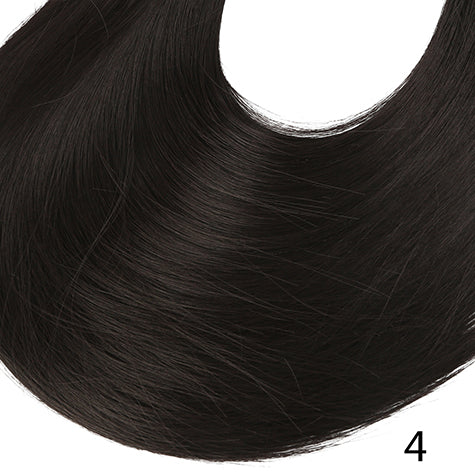 24" 60cm long straight 3/4 full head one piece clip in hair extensions for women high temperature synthetic hairpieces