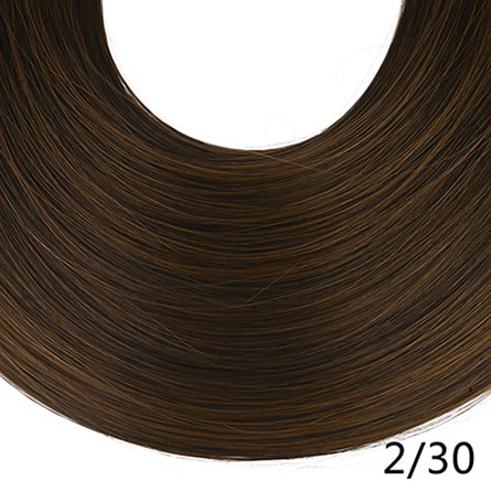 24" 60cm long straight 3/4 full head one piece clip in hair extensions for women high temperature synthetic hairpieces