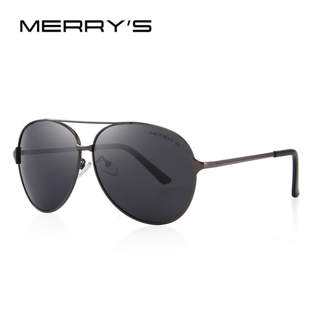 merry's design men/women classic aviation polarized driving sunglasses 100% uv protection c03 gray