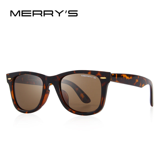 merry's design men/women classic retro rivet polarized sunglasses 100% uv protection c07 tortoise