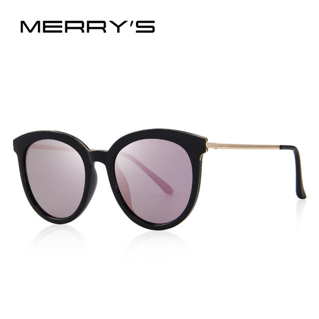 merry's women brand designer cat eye polarized sunglasses 100% uv protection c02 purple